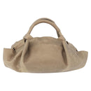 LOEWE Hand Bag Leather Gold Auth 200979-2