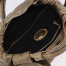 LOEWE Hand Bag Leather Gold Auth 200979-6