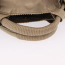 LOEWE Hand Bag Leather Gold Auth 200979-7