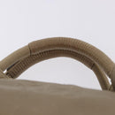 LOEWE Hand Bag Leather Gold Auth 200979-8