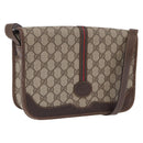 GUCCI GG Supreme Web Sherry Line Bag PVC Beige Gold 001 104 0551 Auth 200981-1