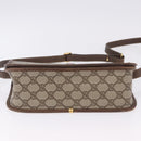 GUCCI GG Supreme Web Sherry Line Bag PVC Beige Gold 001 104 0551 Auth 200981-6