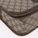 GUCCI GG Supreme Web Sherry Line Bag PVC Beige Gold 001 104 0551 Auth 200981-9