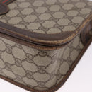 GUCCI GG Supreme Web Sherry Line Bag PVC Beige Gold 001 104 0551 Auth 200981-15