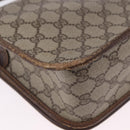 GUCCI GG Supreme Web Sherry Line Bag PVC Beige Gold 001 104 0551 Auth 200981-16