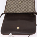 GUCCI GG Supreme Web Sherry Line Bag PVC Beige Gold 001 104 0551 Auth 200981-10