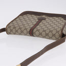 GUCCI GG Supreme Web Sherry Line Bag PVC Beige Gold 001 104 0551 Auth 200981-7