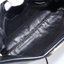 Salvatore Ferragamo Vala Shoulder Bag Leather Black Gold Auth 200983-9