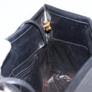 Salvatore Ferragamo Vala Shoulder Bag Leather Black Gold Auth 200983-19