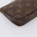LOUIS VUITTON Monogram Mini Pochette Accessoires Pouch N41667 LV Auth 200984V-15