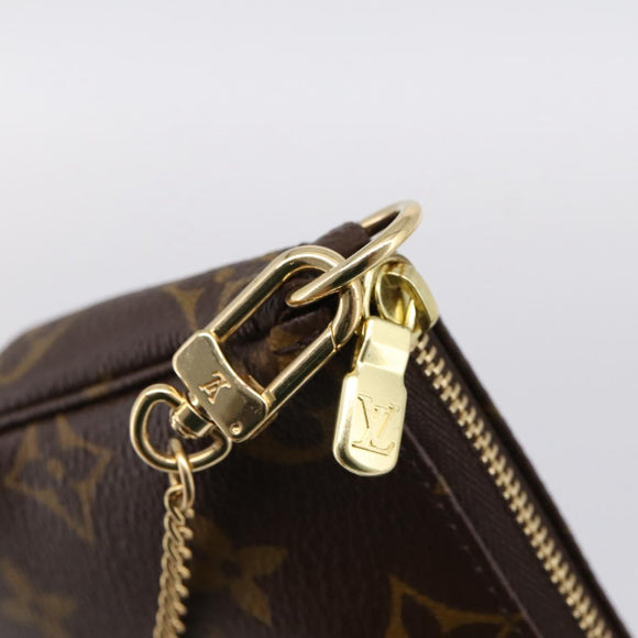 LOUIS VUITTON Monogram Mini Pochette Accessoires Pouch N41667 LV Auth 200984V