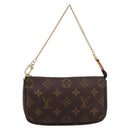 LOUIS VUITTON Monogram Mini Pochette Accessoires Pouch N41667 LV Auth 200984V-13