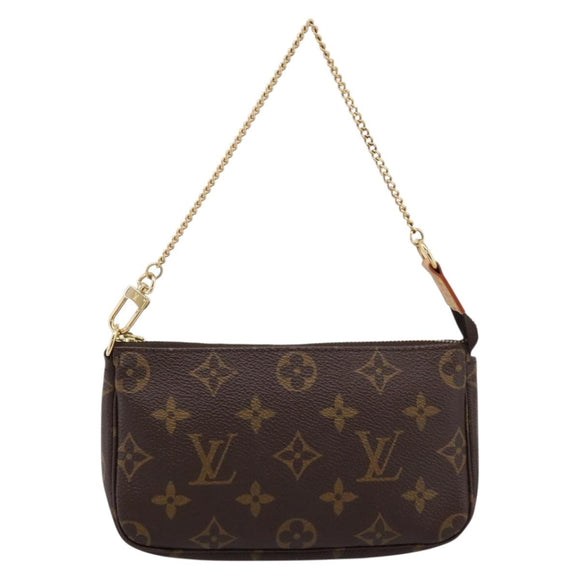 LOUIS VUITTON Monogram Mini Pochette Accessoires Pouch N41667 LV Auth 200984V