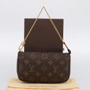LOUIS VUITTON Monogram Mini Pochette Accessoires Pouch N41667 LV Auth 200984V-12