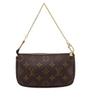 LOUIS VUITTON Monogram Mini Pochette Accessoires Pouch N41667 LV Auth 200984V-2