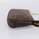 LOUIS VUITTON Monogram Mini Pochette Accessoires Pouch N41667 LV Auth 200984V-4
