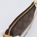 LOUIS VUITTON Monogram Mini Pochette Accessoires Pouch N41667 LV Auth 200984V-6