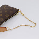 LOUIS VUITTON Monogram Mini Pochette Accessoires Pouch N41667 LV Auth 200984V-7