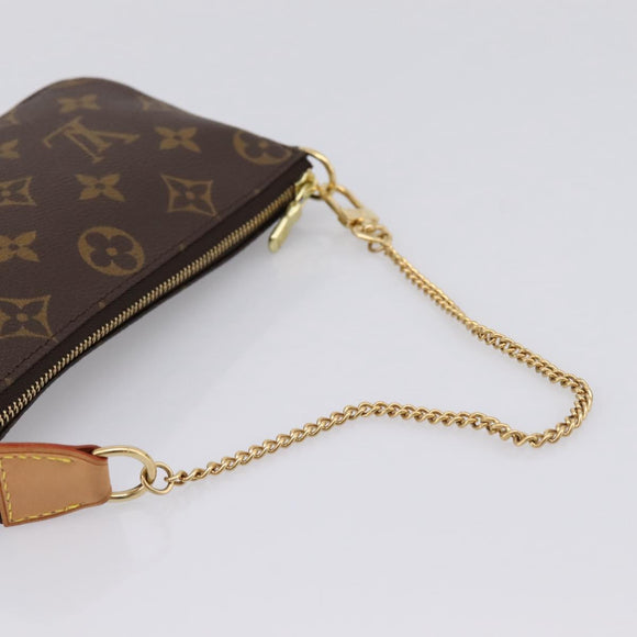 LOUIS VUITTON Monogram Mini Pochette Accessoires Pouch N41667 LV Auth 200984V