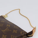 LOUIS VUITTON Monogram Mini Pochette Accessoires Pouch N41667 LV Auth 200984V-8