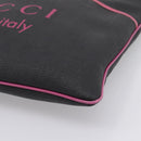 GUCCI Shoulder Bag PVC Black Silver 162904 Auth 200985V-10