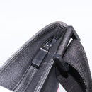 GUCCI Shoulder Bag PVC Black Silver 162904 Auth 200985V-14