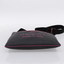 GUCCI Shoulder Bag PVC Black Silver 162904 Auth 200985V-9