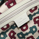 GUCCI GG Canvas Guccissima Tote Bag Leather Ivory Gold 145993 Auth 200986V-17