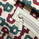 GUCCI GG Canvas Guccissima Tote Bag Leather Ivory Gold 145993 Auth 200986V-21