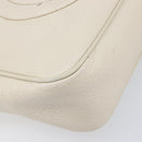 GUCCI Shoulder Bag Leather White Gold 308364 Auth 200987V-15