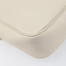 GUCCI Shoulder Bag Leather White Gold 308364 Auth 200987V-17