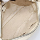 GUCCI Shoulder Bag Leather White Gold 308364 Auth 200987V-11