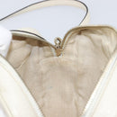 GUCCI Shoulder Bag Leather White Gold 308364 Auth 200987V-19
