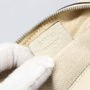GUCCI Shoulder Bag Leather White Gold 308364 Auth 200987V-12