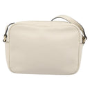 GUCCI Shoulder Bag Leather White Gold 308364 Auth 200987V-2