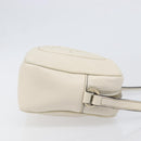 GUCCI Shoulder Bag Leather White Gold 308364 Auth 200987V-3