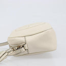 GUCCI Shoulder Bag Leather White Gold 308364 Auth 200987V-4