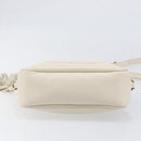 GUCCI Shoulder Bag Leather White Gold 308364 Auth 200987V-5