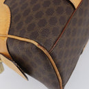 CELINE Macadam Canvas Shoulder Bag PVC Leather Brown Gold Auth 200988-11