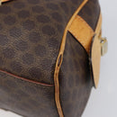 CELINE Macadam Canvas Shoulder Bag PVC Leather Brown Gold Auth 200988-12