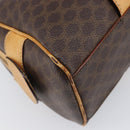CELINE Macadam Canvas Shoulder Bag PVC Leather Brown Gold Auth 200988-13