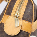 CELINE Macadam Canvas Shoulder Bag PVC Leather Brown Gold Auth 200988-16