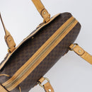 CELINE Macadam Canvas Shoulder Bag PVC Leather Brown Gold Auth 200988-6