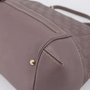 GUCCI GG Canvas Guccissima Mayfair Bag Leather Purple Gold 257349 Auth 200989-10