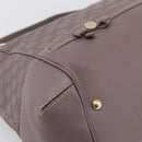 GUCCI GG Canvas Guccissima Mayfair Bag Leather Purple Gold 257349 Auth 200989-11