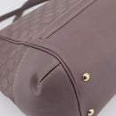 GUCCI GG Canvas Guccissima Mayfair Bag Leather Purple Gold 257349 Auth 200989-13