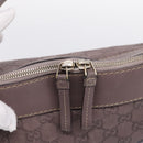 GUCCI GG Canvas Guccissima Mayfair Bag Leather Purple Gold 257349 Auth 200989-14