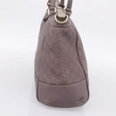 GUCCI GG Canvas Guccissima Mayfair Bag Leather Purple Gold 257349 Auth 200989-5