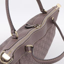 GUCCI GG Canvas Guccissima Mayfair Bag Leather Purple Gold 257349 Auth 200989-6
