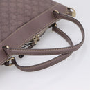 GUCCI GG Canvas Guccissima Mayfair Bag Leather Purple Gold 257349 Auth 200989-7